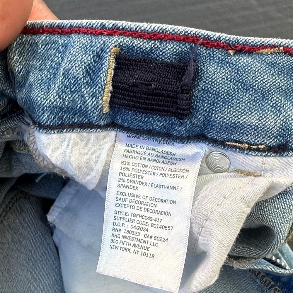 Tommy Hilfiger MID RISE FLARE Denim Blue Jeans SZ 7 - Picture 6 of 8